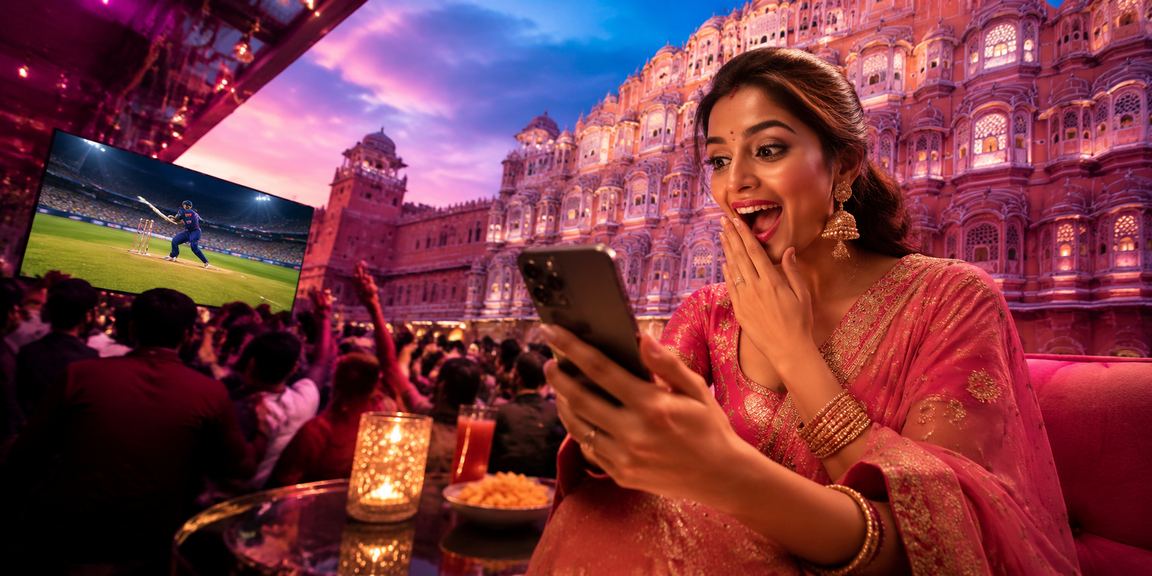 Indian player betting on cricket at Hawa Mahal Jaipur